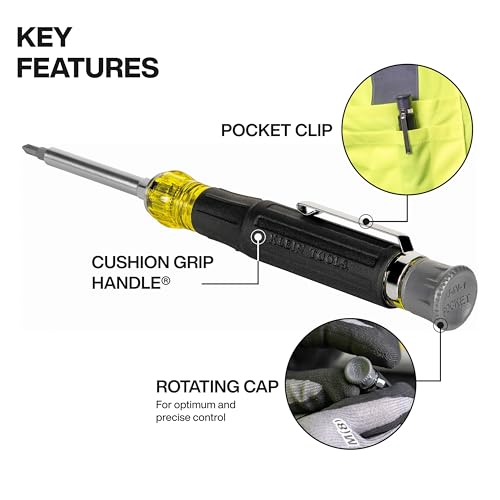 Klein Tools 32600P 13-in-1 Mini Precision Screwdriver with Pocket Clip - style: Phillips/Slotted & TORX