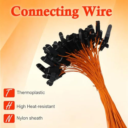 100pcs, 30cm (11.81 inch) Electrical Connecting Wire Flexible Copper Cable - color: W-30cm