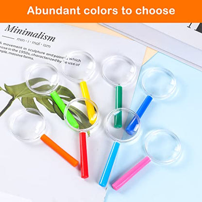 Magnifying Glass for Kids Mini Magnify Glasses Hand Lens 48 Pack 5X
