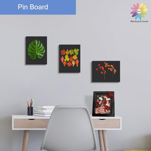 Mat Board Center, 8x10 inche Black Foam Board Acid-Free 25 Pack 3/16"Thick - color: Black, size: 8x10