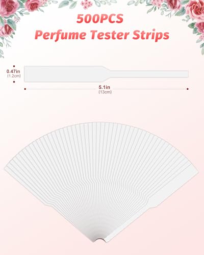 500 Pack Perfume Tester Strips, White Fragrance Blotters for Scent Testing - color: 500 Pieces