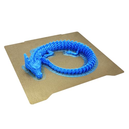 Prus Mini 196.3x190mm Double Sided Textured PEI Powder Coated Flexible Spring Steel Build Plate for Prus Mini Heatbed 3D Printer. - size: 196.3x190mm
