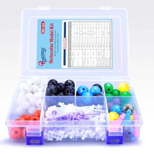 Chemistry Molecular Model Kit (208 Pcs) for Student and Teacher,Organic and Inorganic Chemie Learning Set,Motivate Enthusiasm for Learning Chemistry and Raising Space Imagination - color: 208pcs Kit