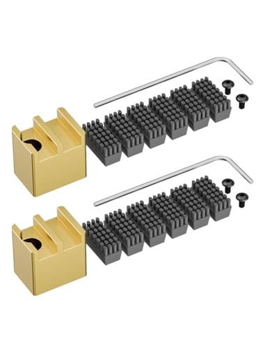 12pcs Upgraded Dual-Head Silicone Nozzle Wiper Kit with Aluminum Mount - Plug & Play, Fits Bambu Lab P1P/P1S/X1C/X1E, Efficient Filament Cleaning Tool - color: Gold
