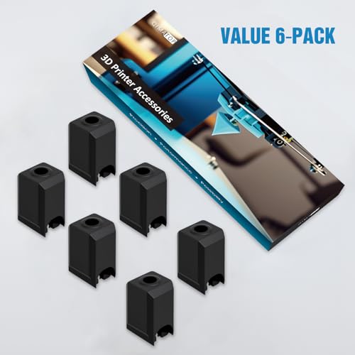 Hotend Silicone Sock for Bambu Lab X1 / X1C / P1P / P1S – 6 Pack, 3D Printer Hotend Replacement Accessories - color: X1/X1C/P1P/P1S