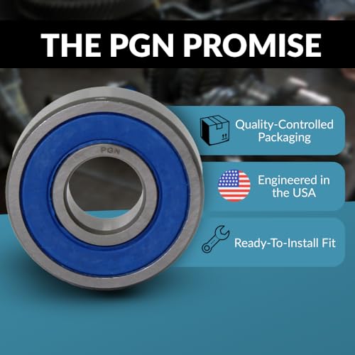 PGN 6000-2RS (50 Pack) Ball Bearing 10x26x8mm Chrome Steel Sealed - size: 50