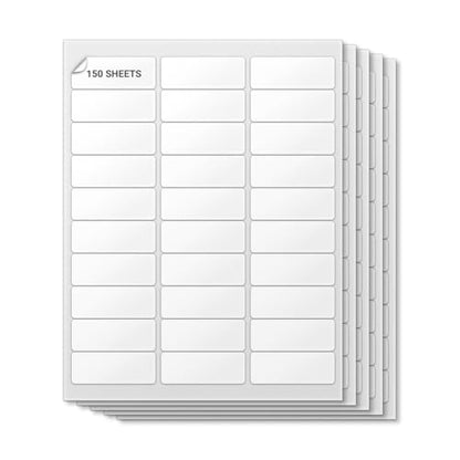 Blank Rectangle Labels, White, 2.625" x 1" - size: 2.625" x 1"