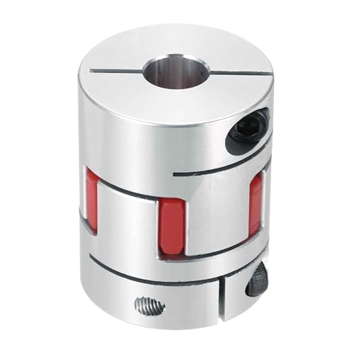 MECCANIXITY Aluminum Shaft Coupling 9mm to 13mm Flexible Spider Coupling L50mm x D40mm Coupler Jaw Spider Shaft Joint Connector for 3D Printers DIY Encoder CNC Router Milling Machine - size: D40mm Fit 9mm to 13mm