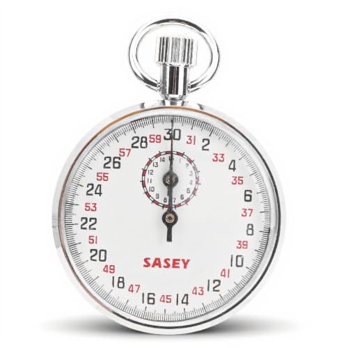 Mechanical Stopwatch Handheld Mechanical Stopwatch Sports Chronograph Running Timer Round Stopwatch Running Timer for Sports,Competitions,Games