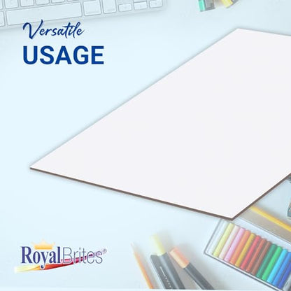 Royal Brites Illustration Boards - Heavyweight 2-Sided White - 20 in x 30 in, 9 Count