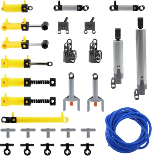 BloxBrix 28Pcs Technic Pneumatic Pump Kit for Technic MOC