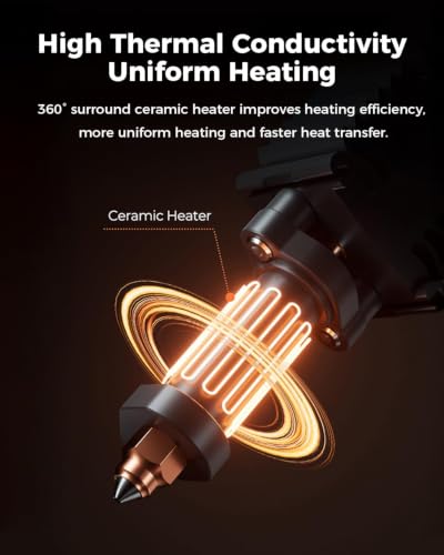 Creality Official Hi Ceramic Hotend Kit, with Quick-swap Nozzle, Supports 300°C High Temperature, High-Speed Printing Replaceable Heating Block Kit for 3D Printer Hi Combo - style: For Hi