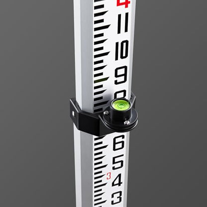 Firecore 16-Foot Aluminum Grade Rod - 10ths, 5 Sections Telescopic with Bubble Level-FLR500B - size: 16FT - 10ths