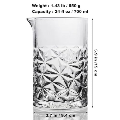 Cocktail Mixing Glass Kit, Bartender Gifts for Men