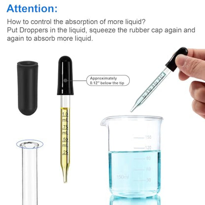 10 Pcs 1ml Precise Medicine Dropper - size: small