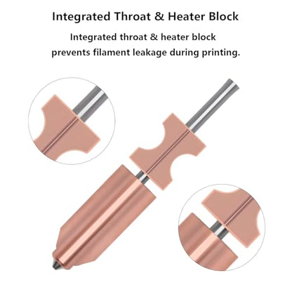 5 PCS Quick-Swap Nozzles Kit for AD5X, 2 PCS 0.4mm, 1 PC 0.25mm, 1 PC 0.6mm, 1 PC 0.8mm Hardened Steel Tip Integrated Nozzles with 5 PCS Silicone Socks and Nozzle Wiper for Flashforge AD5X - style: Multi Size