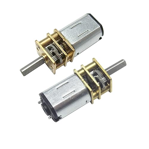 CHANCS N20 DC Gearbox Motor 6V 60RPM Shaft Length 10mm Small Motor for Robot Wheel DIY Toys 2PCS - size: 60RPM, style: 2PCS