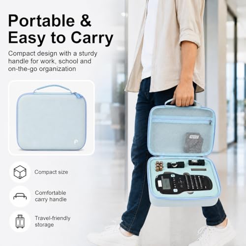 PAIYULE Label Maker Case for DYMO LabelManager 160/280, Blue - color: Blue