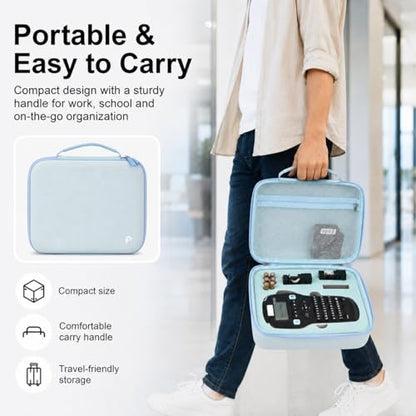 PAIYULE Label Maker Case for DYMO LabelManager 160/280, Blue - color: Blue