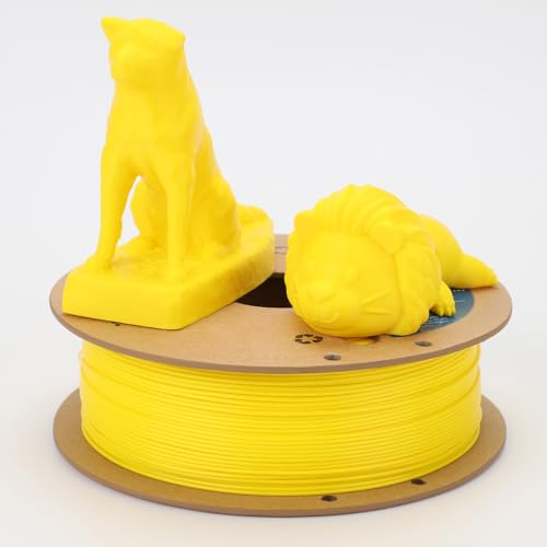 3DHoJor PLA+ 3D Printer Filament Yellow,1KG - color: Yellow