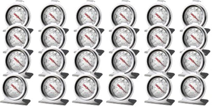 Stainless Steel Refrigerator Freezer Thermometer Large Dial Thermometer (24 Pack) - size: 24 pack