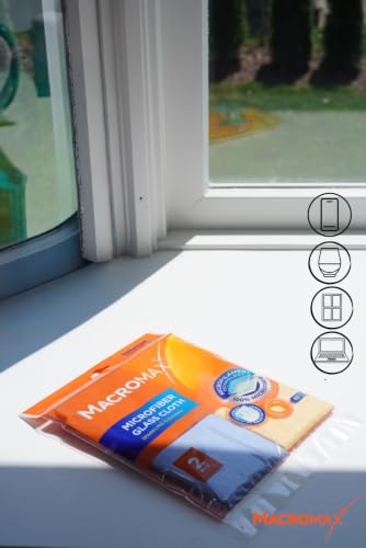 Macro Max Microfiber Glass Cloths 10 Pack, Streak Free Window