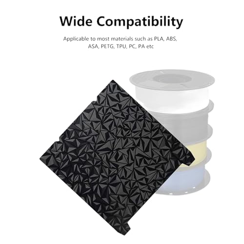 Double-Sided PEI/PEO 3D Printer Build Plate 235x235mm - Textured PEI & Smooth Diamond Surface PEO, Compatible with Creality K1/Ender 3 V3 SE/V3 KE/S1 Pro/V2 Neo, Sovol SV05/SV06 - color: Black