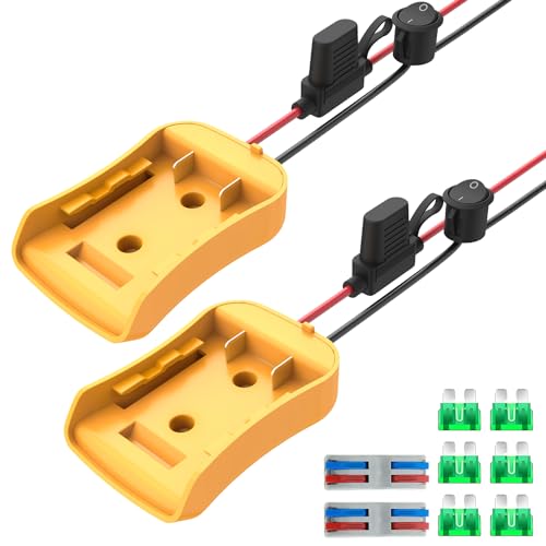 Kzreect 2 Pack for Power Wheel Adapter Compatible with Dewalt 20V Battery - size: 2 Pack