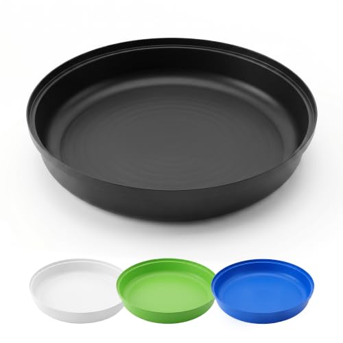 MEKA Deep Tuff Tray 27.8” Round Sensory Play Base, Heavy Duty Plastic Deep Spot Messy Activity Mud Water Sand Tray, Outdoor Indoor Open-Ended Learning Toy Black - color: Black
