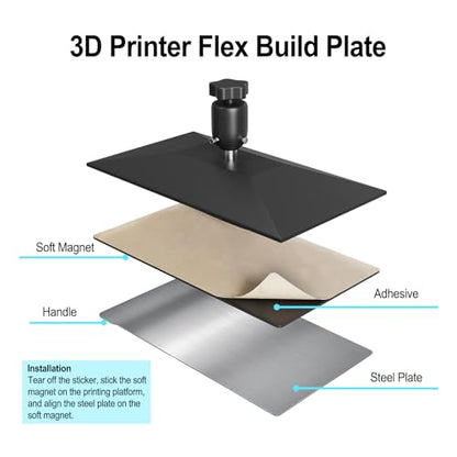2 PCS Flex Build Plate, Spring Steel Flexible Plate Flex Bed and Magnetic Base Platform for ELEGOO Saturn 4 /Saturn 4 Ultra/Saturn 3/Saturn 3 Ultra/Saturn 2 8K/Saturn 8K 3D Printer, 224x129mm - size: Saturn 4/3/2 (224x129mm)