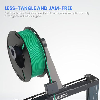 ELEGOO PLA 3D Printer Filament Bundle 1.75mm 8 Colors 250g*8 - color: 8pcs Black/White/Space Gray/Translucent/Sky Blue/Sea Green/Pink/Purple 250g Each