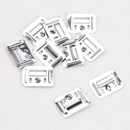 KOOBOOK 100Pcs Stainless Steel Wall Panel Clamps for Rust-Resistant Integrated Wall Installations Exquisite Wall Buckle Furniture Clamp Z Clips for Effortless Panel Mounting