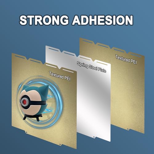 Double-Sided Gold Textured PEI Build Plate for Snapmaker U1 – 270×270mm Flexible Spring Steel Printing Platform, Strong Adhesion & Easy Release - size: 270x270mm