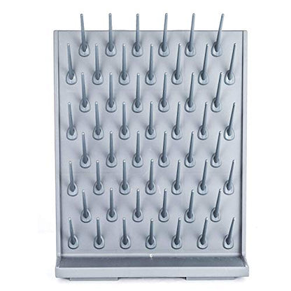 Lab Drying Rack 52 Pegboard, Grey - color: Gray, size: 52pegs