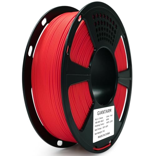 GIANTARM PLA 3D Printer Filament 1.75mm,Red 1kg - color: Red, size: 1kg
