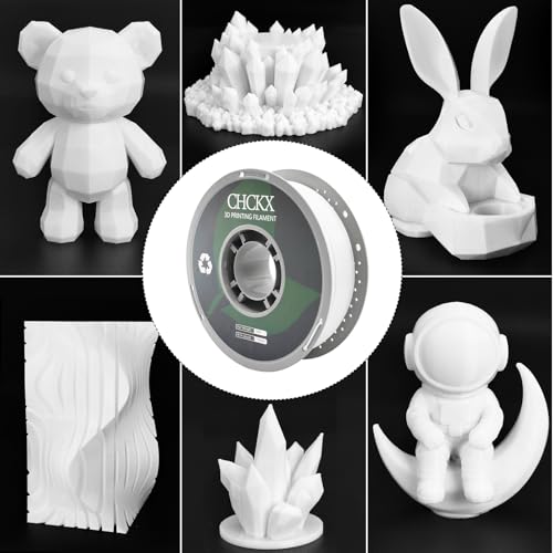PETG 3D Printer Filament 1.75mm, +/-0.02mm Tolerance, 1kg Spool (2.2lbs),White - color: White, size: PETG