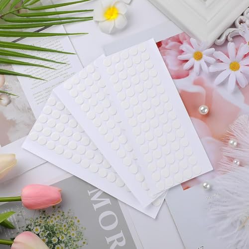 JANYUN 280 Pcs Sticky Dots Stickers,10mm Round Putty Clear Sticky Tack - size: 10mm Round 280pcs