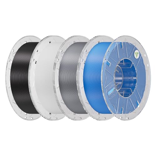 Creality Hyper PLA Filament 4KG,Black & White & Grey & Blue, 4-Pack - color: Black & White & Grey & Blue-4kg, size: Pla Rfid