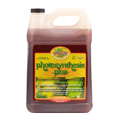 Microbe Life Hydroponics Premium Photosynthesis Plus to Grow Fruits, Vegetables, and Herbs, The Best Professional Big Bud Grow, Use with Any Feeding Systems Including Hydroponics or Soil, 1 Gallon - size: 1 Gallon