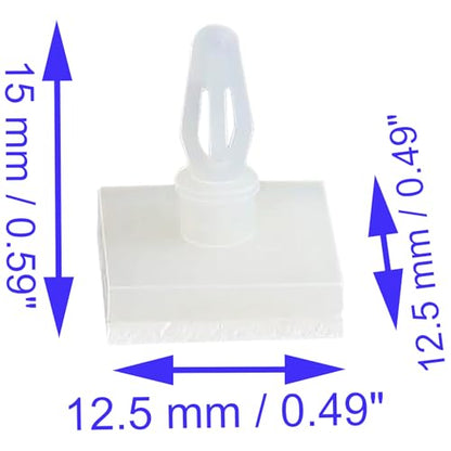 20 PCS PCB Spacer White Sticky Circuit Board Standoffs for PCB PC Board Support (Support Height: 6.3 mm / 0.25")
