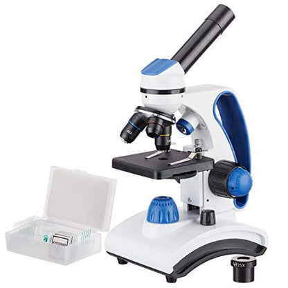 AmScope M162C-2L-PB10 1000X Dual Light Glass Lens Metal Frame Microscope - style: M162C-2L-PB10