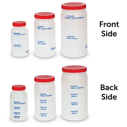 Learning Resources Measuring Jars - 5 Pieces, Grades K+| Ages 5+ Measurement Tools, Math and Science Classroom Supplies, Liquid Measurement and Equivalencies, Multicolor