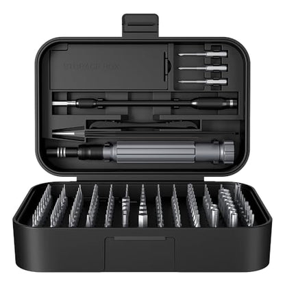 Precision Screwdriver Set, 150 in 1 Electronics Tool Kit with 120 Bits Magnetic Screwdriver Set & 30-bit Tool Set Handy Repair Tool for Computer Phone Watch Camera Laptop, Black