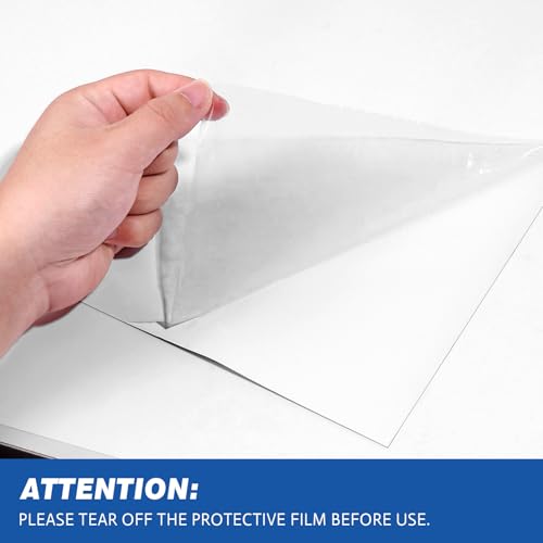 ZNCMRR 47"x35.5" Whiteboard Sticker for Wall White Board Dry Erase Paper - size: 47"W x 35.5"H