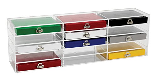 Heathrow HS159890B Storage Rack (15 Bins) for 50-Place and 100-Place Slide Boxes