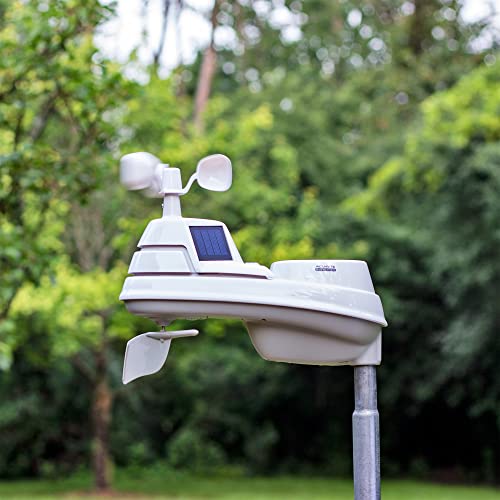 AcuRite Iris Wireless Home Weather Station, Indoor/Outdoor Temperature, Humidity, Wind Speed, Wind Direction, Rain Gauge, Classic - color: blue