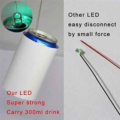 25pcs Pre-soldered Micro Litz Wired Leads Red SMD Led 0603 + Muti-Resistor New - color: (4)Red, size: 25pcs