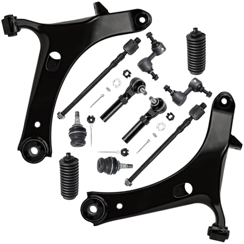 Detroit Axle - 12pc Front End Control Arms Kit for 05-09 Subaru Outback - size: 12CS48107/12PC