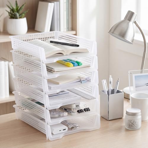 Geetery Turn in Trays Classroom, Clear, Set of 12 - color: Clear