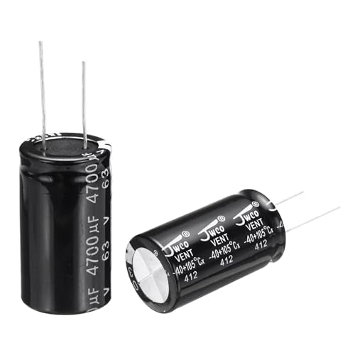 uxcell 4700uF 63V 22x40mm Electrolytic Capacitor, Radial Leads Aluminum Capacitors for TV, LCD Monitor, VCD, 20Pcs - style: 4700uF 63V
